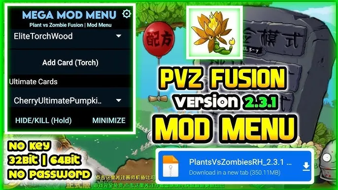 PVZ Fusion Mod Menu Tutorial